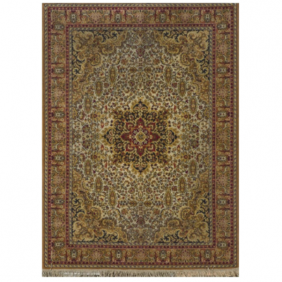 Alfombra de estilo oriental realizada en lana. S. XX. 