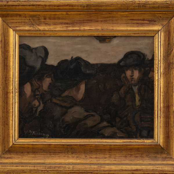 "Aldeanos"   FRANCISCO ITURRINO (Santander, 1864-1924)    Procedencia: Colección privada.﻿ 