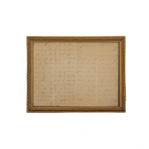 Gustavo Adolfo B&eacute;cquer. Carta manuscrita firmada 1869. 