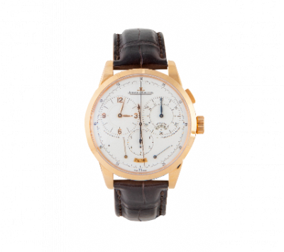 Reloj de pulsera JAEGUER-LECOULTRE Duometre. Ref .2651203. 600.2.28.S   Caja circular en oro rosa de 18 K. 