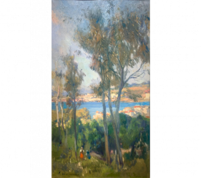 ELISEO MEIFRÉN ROIG (Barcelona, 1859-1940) Paisaje de la Costa Brava