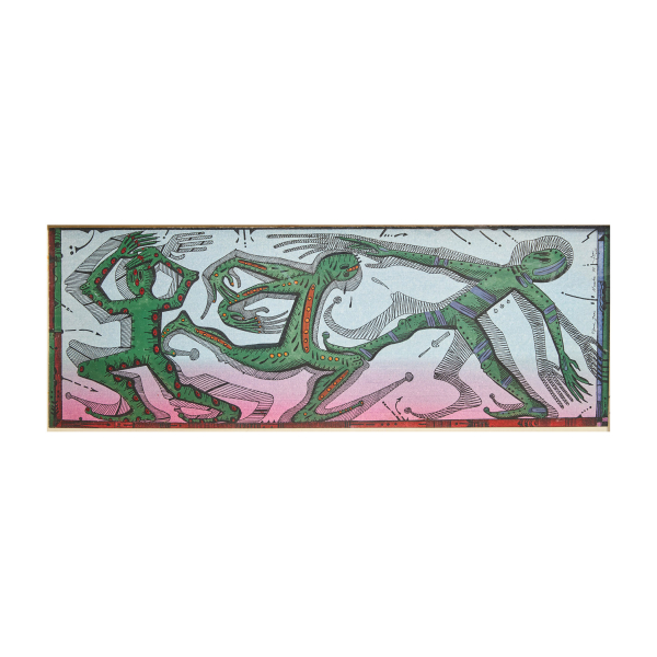 Joan Ponç (Barcelona, 1927-Saint Paul de Vence, Francia, 1984) Figura Gran Macabre Nº21. Gouache  