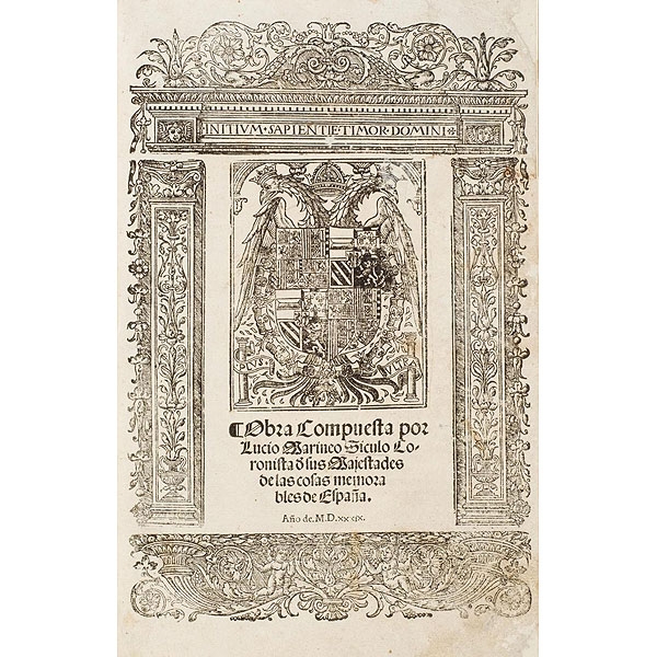 Marineo Siculo.  "COSAS MEMORABLES DE ESPAÑA"