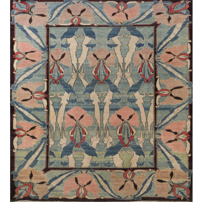 Alfombra Rica Basagoiti Diseño Morris.   Alfombra realizada en lana de la casa Rica Basagoiti, diseño Morris.