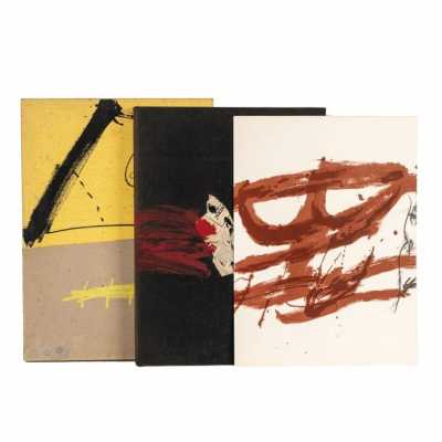Antoni Tàpies y Joan Brossa.   &quot;Nocturn Matinal (1970)&quot;. Libro de artista realizado conjuntamente por Antoni Tàpies y el poeta Joan Brossa. 