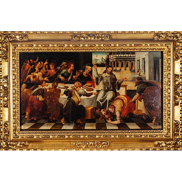 Escuela española S.XVI "Lavatorio de los pies"