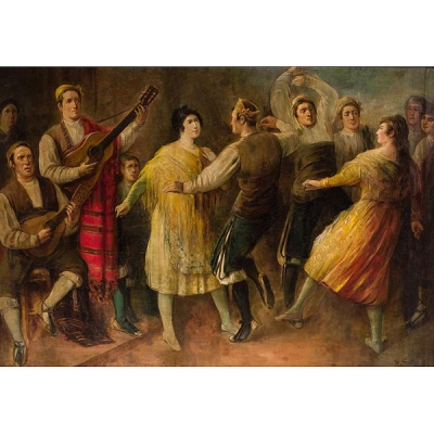 Narciso Sentenach y Cabañas. Baile popular