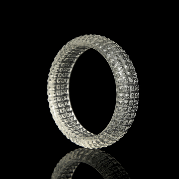 Esclava de cuarzo tallado, periodo Reinos Combatientes. 