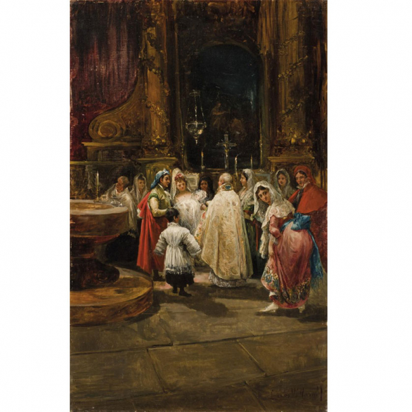 Eugenio Lucas Villaamil. El bautizo