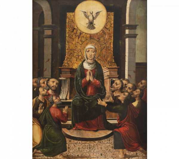 ESCUELA VALENCIANA, SIGLO XVI  Pentecost&eacute;s 