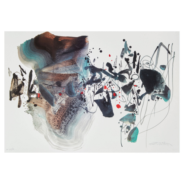 Chu Teh-Chun (China, 1920- 2014) Sin t&iacute;tulo. Litograf&iacute;a sobre papel V&eacute;lin d&rsquo;Arches.