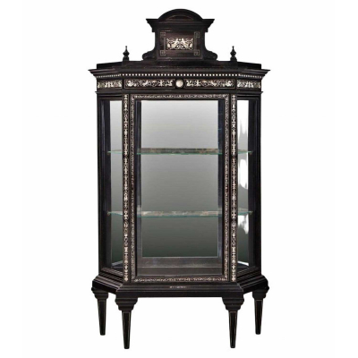 Vitrina taller Ferdinando Pogliani, Italiano siglo XIX.