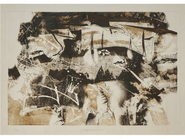 Rodolfo Nieto – Viaje hacia la Noche – Grabado