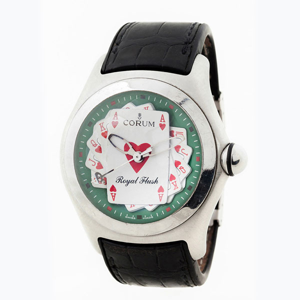 Reloj suizo cab., CORUM Bubble, mod. 'Royal Flush', Ref. 082.170.20, Limited Edition 2006 