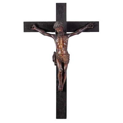 Cristo de madera tallada y policromada S. XVI