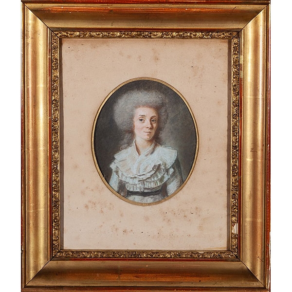 Escuela francesa S.XVIII "Dama de la corte"