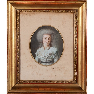 Escuela francesa S.XVIII "Dama de la corte"