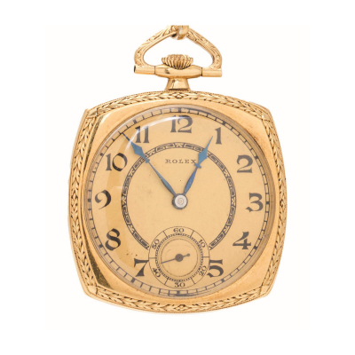 Reloj lepine de bolsillo marca Rolex en oro, c.1930, Nº 1001437.  