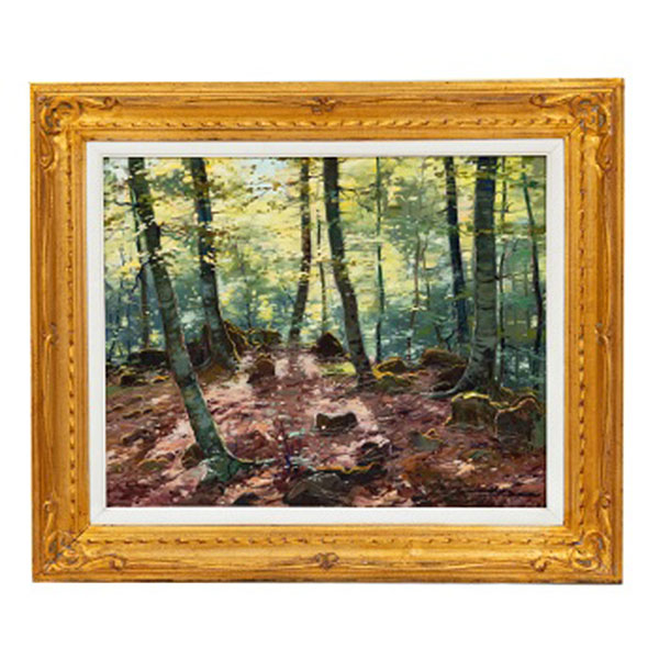 ELIAS GARRALDA ALZUGARAY  (Lesaca, Navarra 1926 - 2012) "Esmeraldas y amarillos "