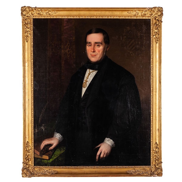 Atribuido a Antonio María Esquivel - Retrato de caballero