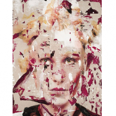 Lita Cabellut. "Luisa (2020)". T&eacute;cnica mixta sobre lienzo. Firmado y fechado (2020) al dorso.