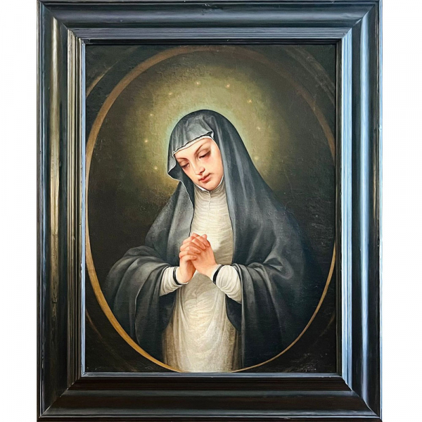 ALONSO CANO (Granada, 1601​ - 1667) "Virgen de la Soledad".  Escuela Barroca Granadina del siglo XVII.  