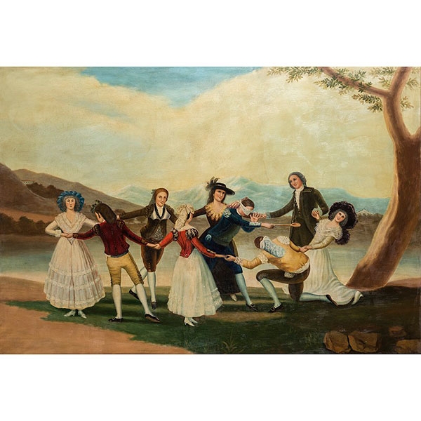 Copia de Francisco de Goya y Lucientes (Fuendetodos, 1746 - Burdeos, 1828) "La gallina ciega"