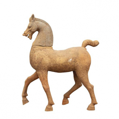 Caballo chino de terracota Dinastia Han