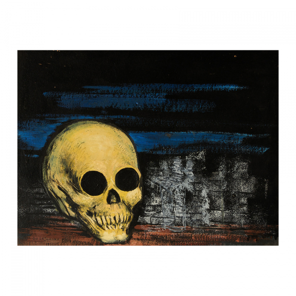 Ismael De la Serna (Granada, 1897-París, Francia, 1968) Vanitas. Óleo sobre táblex.