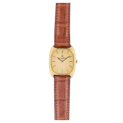 Reloj Vacheron Constantin de pulsera unisex. En oro y correa de piel.