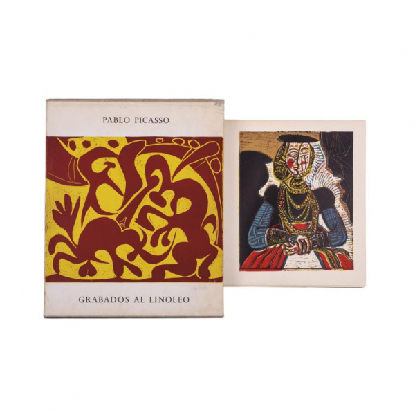 "PABLO PICASSO. GRABADOS AL LINÓLEO.- Introducción de Wilhelm Boeck" B.: Ed. Gustavo Gili, 1962.