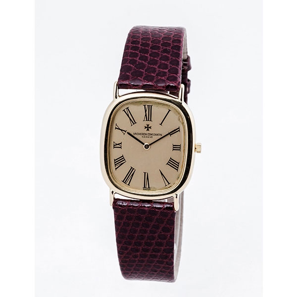 Reloj suizo VACHERON CONSTANTIN en caja rectangular de origen en oro amarillo