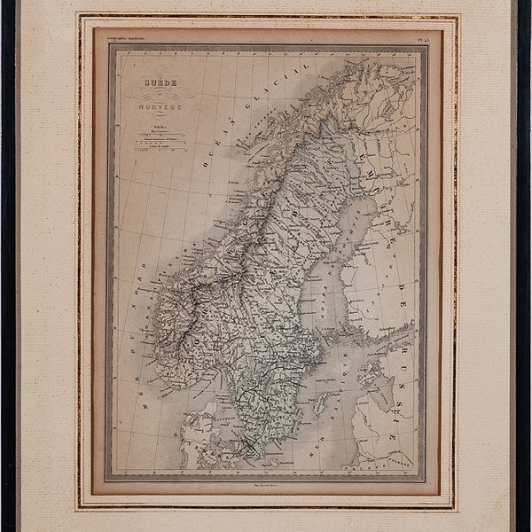 Escuela francesa, ffs.XIX "Mapas"