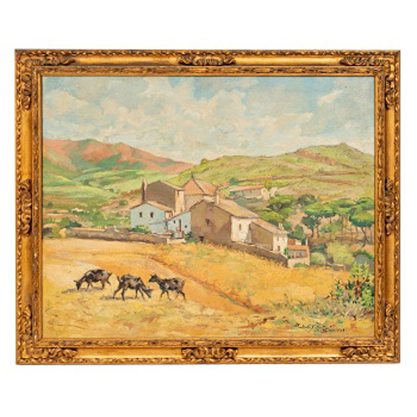 CARLES BECQUER DOMINGUEZ  (1889 - 1968) "Ciudad de la Tiana"