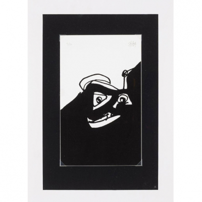 Antonio Saura. "Portraits d`Antonio Saura (1998)". Serigraf&iacute;a sobre papel papel Ingres blanc.