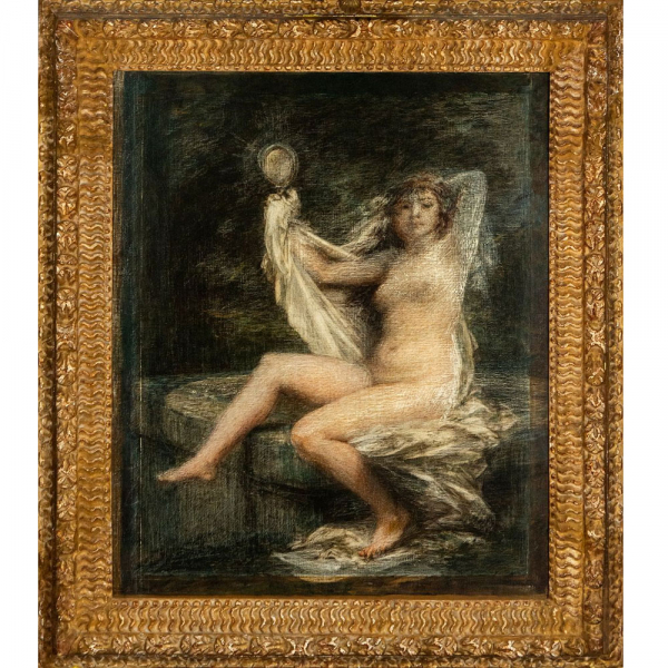 Henri Fantin-Latour (Grenoble, 1836 – Buré, 1904) - La Vérité (La Verdad).    Óleo sobre lienzo.