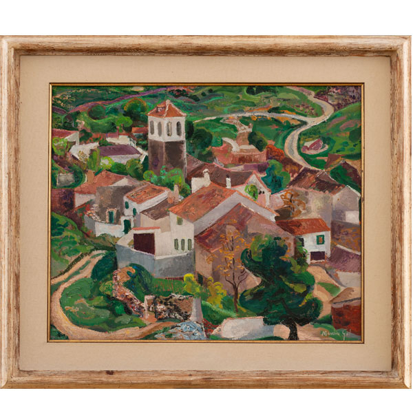 &quot;Vista de la Olmeda&quot;  Autoría: MENCHU GAL (Irún, 1918 -2008) 