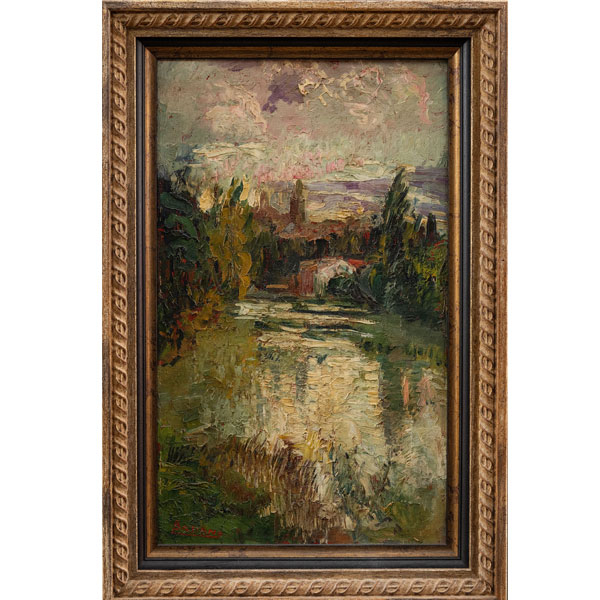 "R&iacute;o Arga"  JES&Uacute;S BASIANO (Murchante, 1889 -Pamplona, 1966)