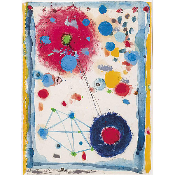 Nicola de Maria.   &quot;L&#039;Arte mia&quot;. Técnica mixta (acuarela, gouache, lápiz y acrílico) sobre papel.  Firmado