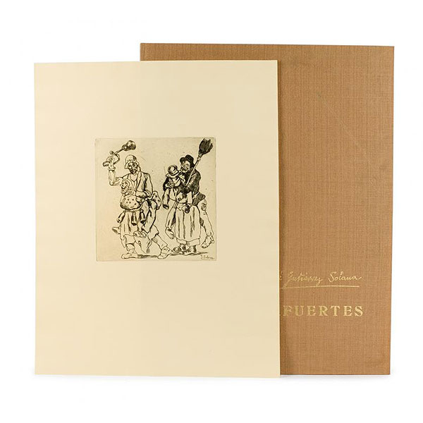 JOSÉ GUTIÉRREZ SOLANA (1886 - 1945) "Aguafuertes (1963)". 