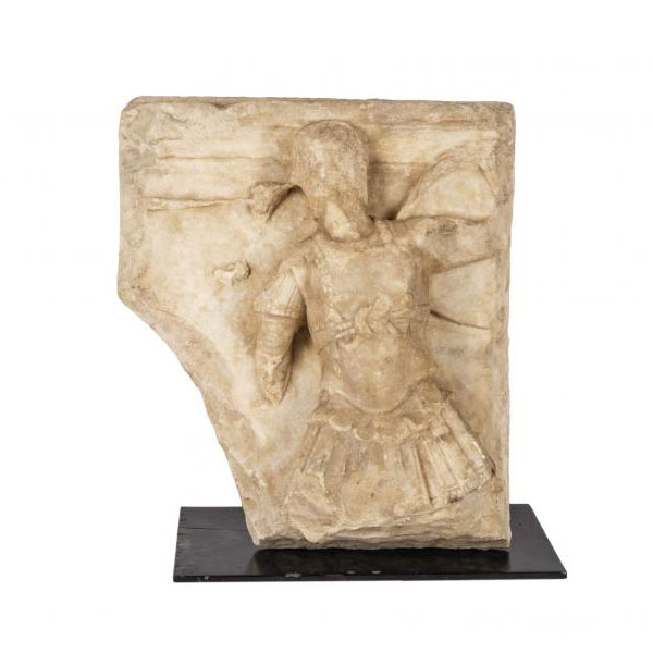 Fragmento de sarcófago con militar. Roma. Siglo I-II d.C. 