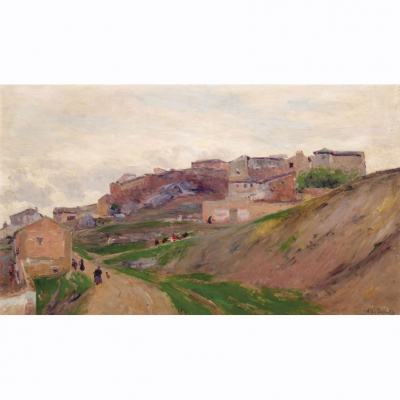 Aureliano de Beruete. &quot;Toledo (1907)&quot;. Óleo sobre lienzo. Firmado en el ángulo inferior derecho.