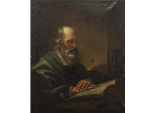 ESCUELA FRANCESA, SIGLO XVII Santo en su gabinete