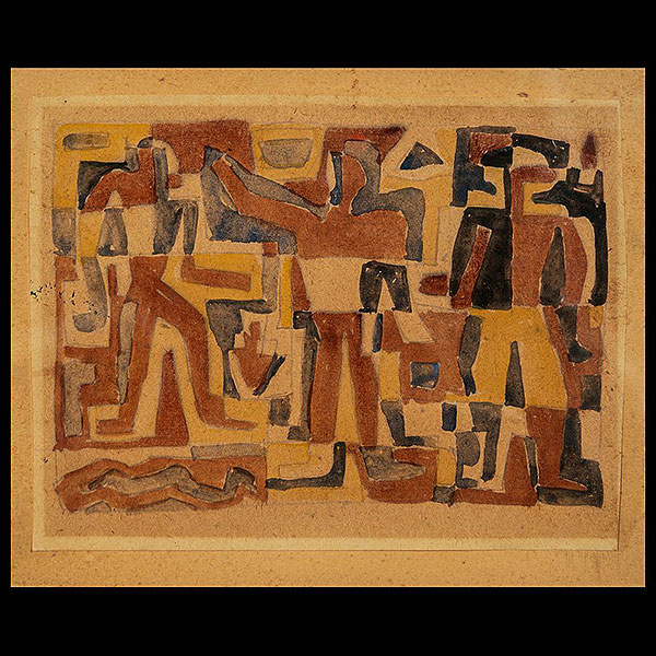 JOAQUÍN TORRES GARCÍA (Montevideo, 1874-1949) - Tres figuras