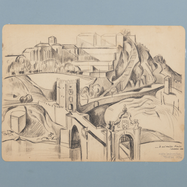 &quot;Vista de Toledo&quot;  NESTOR BASTERRECHEA (Bermeo, 1924 - Fuenterrabía, 2014). 