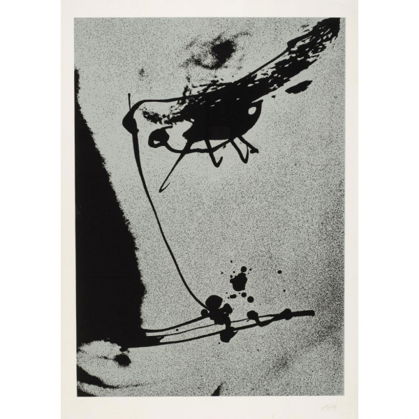 Antonio Saura.    "Moi - Planche 10 (1976)". Serigrafia 