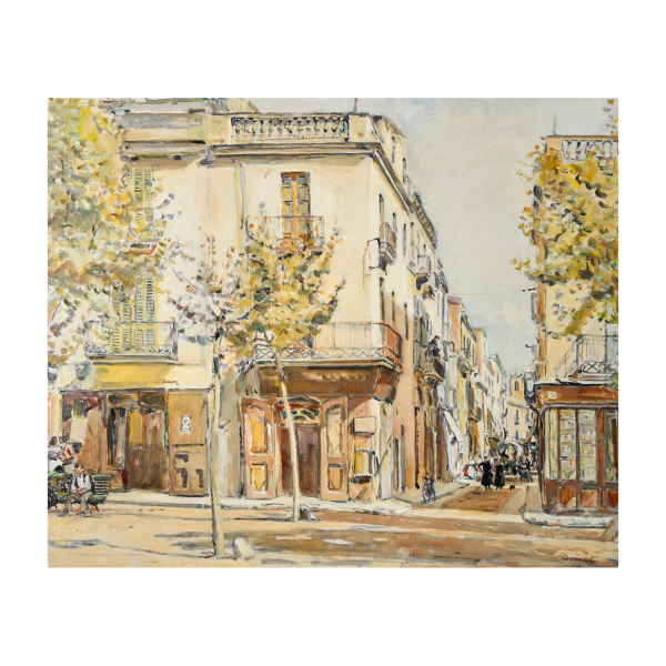 Josep Amat Pagès (Barcelona, 1901-1991)  Rambla Vidal, Sant Feliu de Guíxols.  
