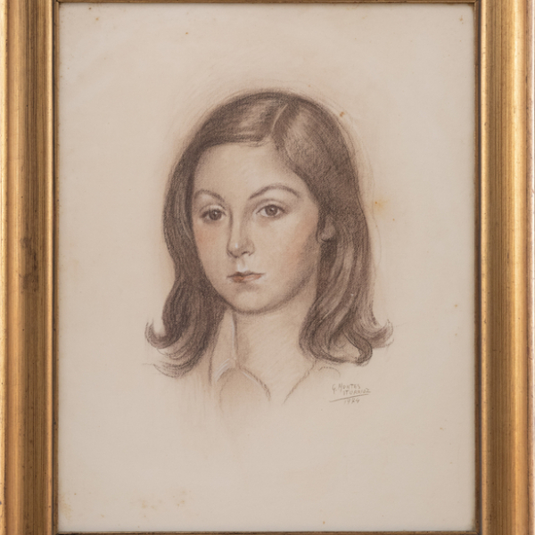 "Retrato de Niña" GASPAR MONTES ITURRIOZ (Irún, 1901-1998)