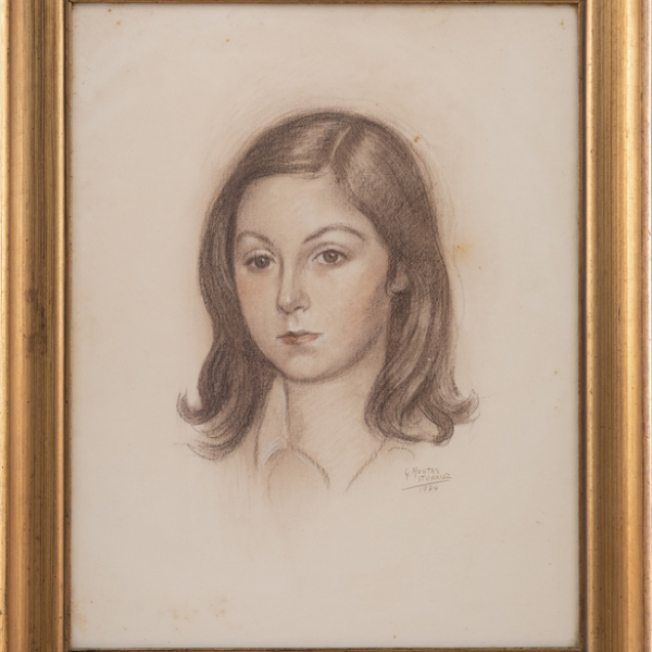 &quot;Retrato de Niña&quot; GASPAR MONTES ITURRIOZ (Irún, 1901-1998)