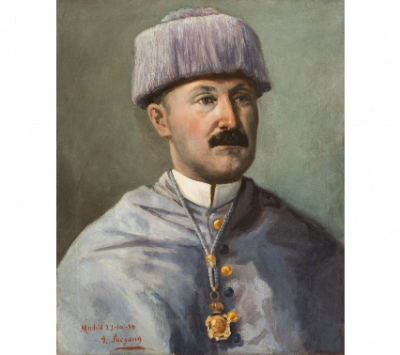 TELESFORO SUCSANG Y ALAY&Oacute;N (Banga, Aklan, Isla de Panay, Islas Filipinas, 5.1.1855 - Manila, Filipinas, 16.12.1916)  Retrato de Joaqu&iacute;n Olmedilla y Puig 